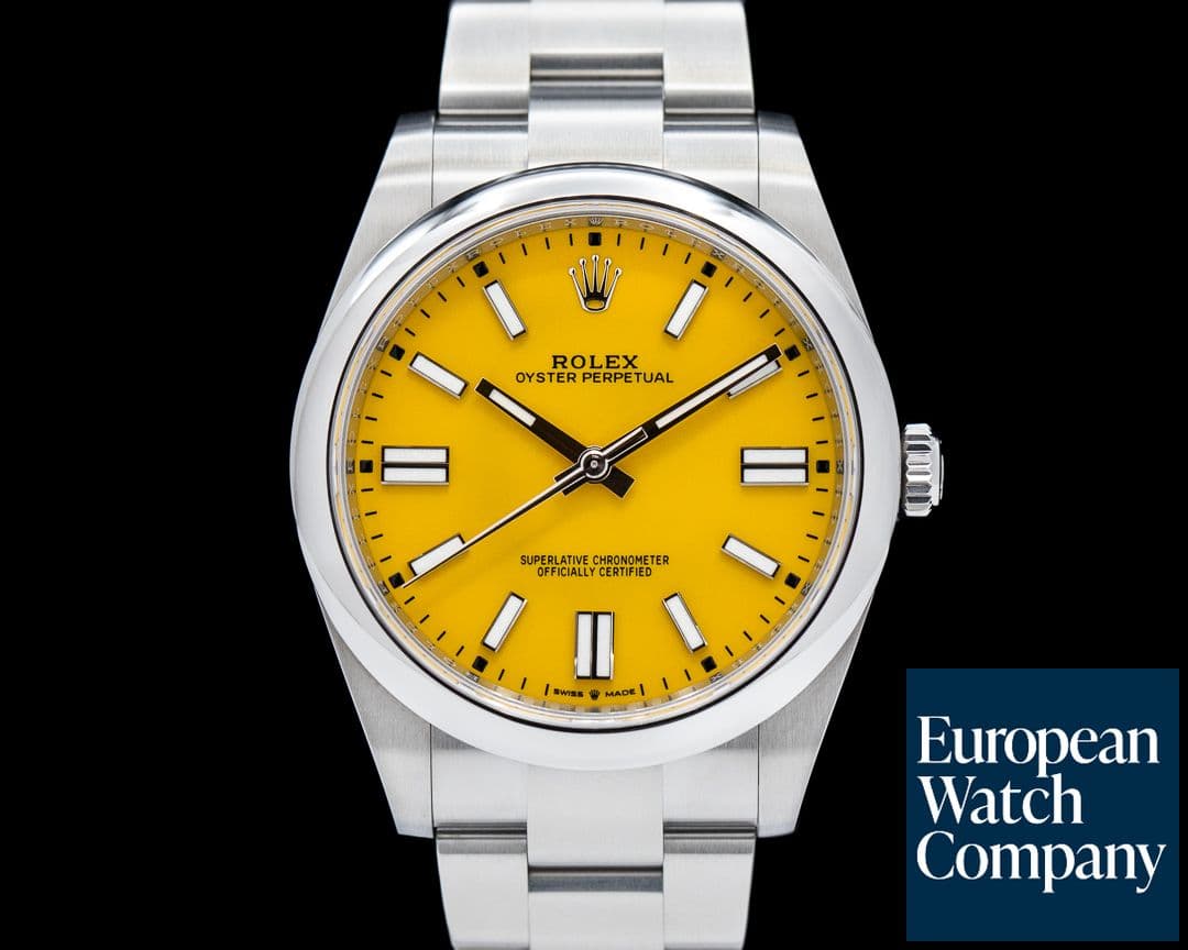 Image of Rolex Oyster Perpetual 124300 41mm SS / Yellow Dial 