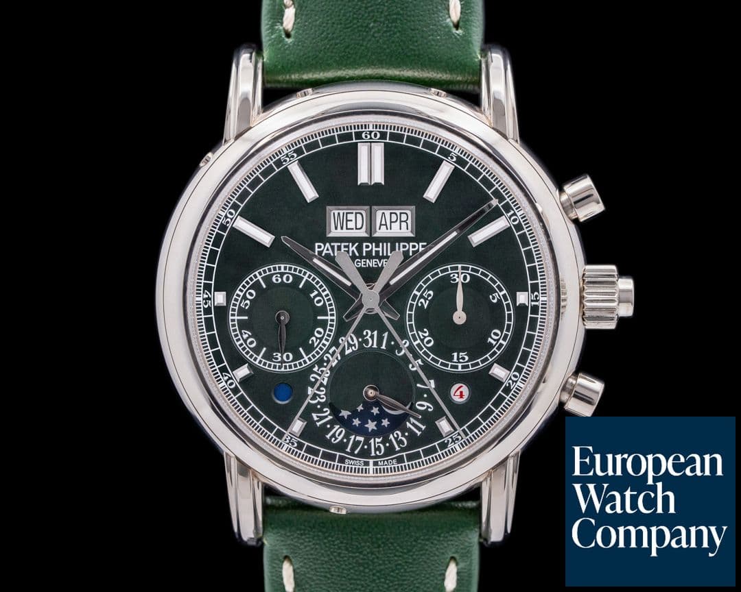 Image of Patek Philippe 5204G Split Second Perpetual Calendar Chronograph Green Dial 2024