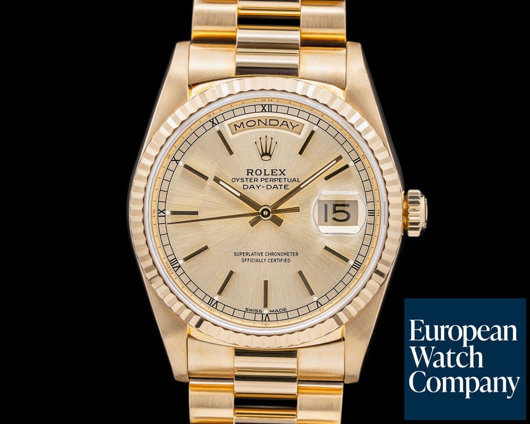 Image of Rolex Day Date President Champagne Dial 18K Yellow Gold BOX & PAPERS