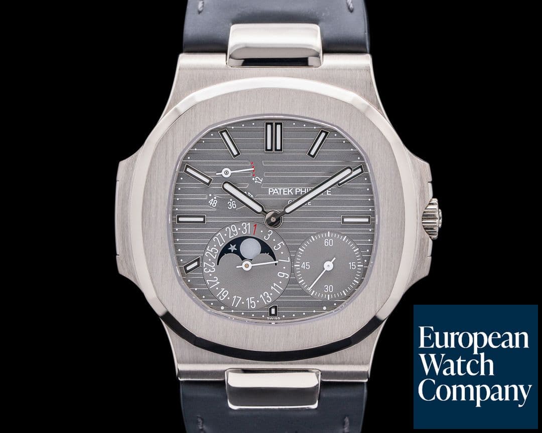 Image of Patek Philippe Nautilus 5712G Power Reserve Moonphase 18K White Gold 2021