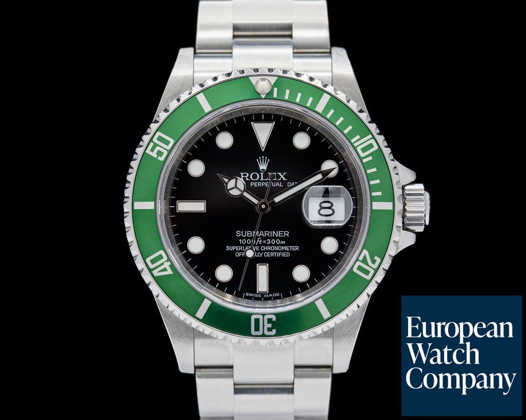 Image of Rolex Submariner 50th Anniversary "Kermit" SS Green Bezel SHARP