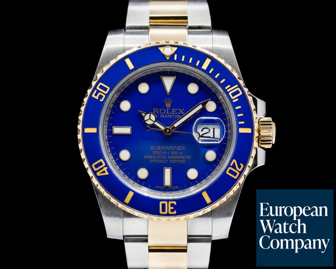 Image of Rolex Submariner 116613LB Ceramic Flat blue dial 18K / SS 