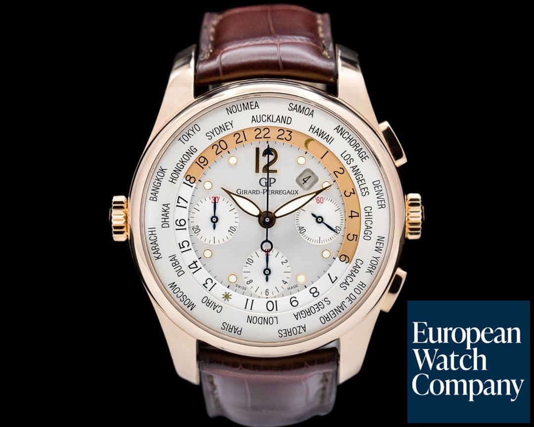 Image of Girard Perregaux WW.TC World Time Chronograph 18k Rose Gold