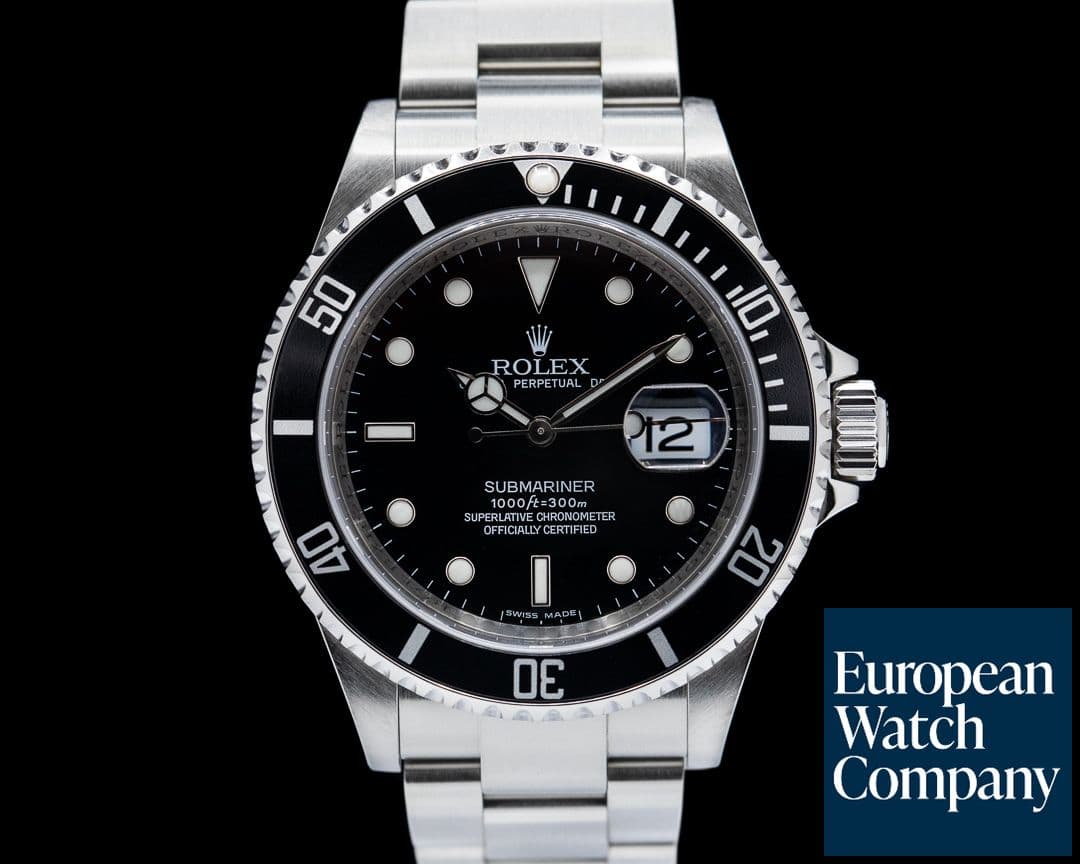 Image of Rolex Submariner SS Black Dial Full Set