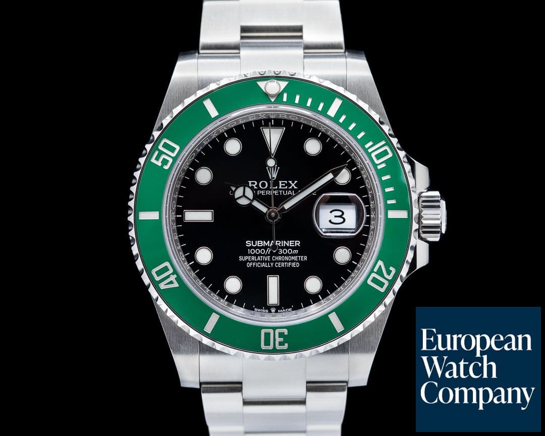 Image of Rolex Submariner Date 126610LV Kermit GREEN Ceramic Bezel 41MM