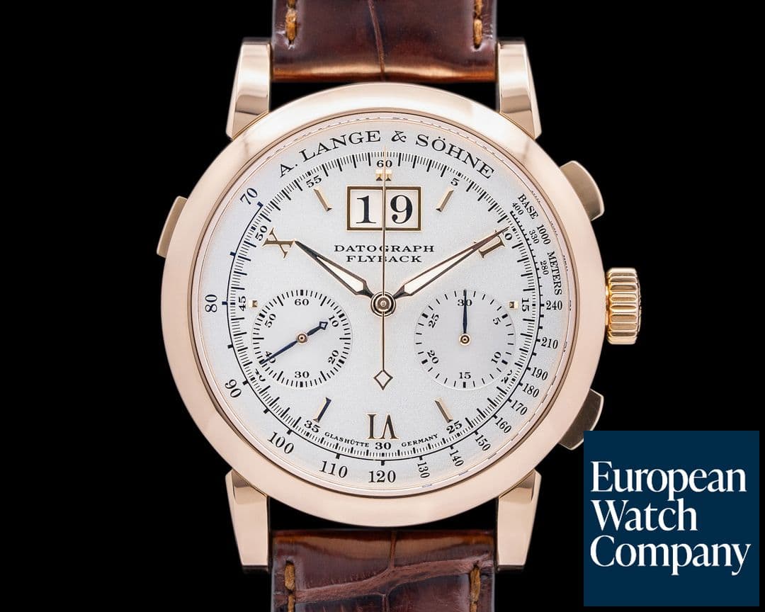 Image of A. Lange and Sohne Datograph 403.032 Flyback 18K Rose Gold FULL SET
