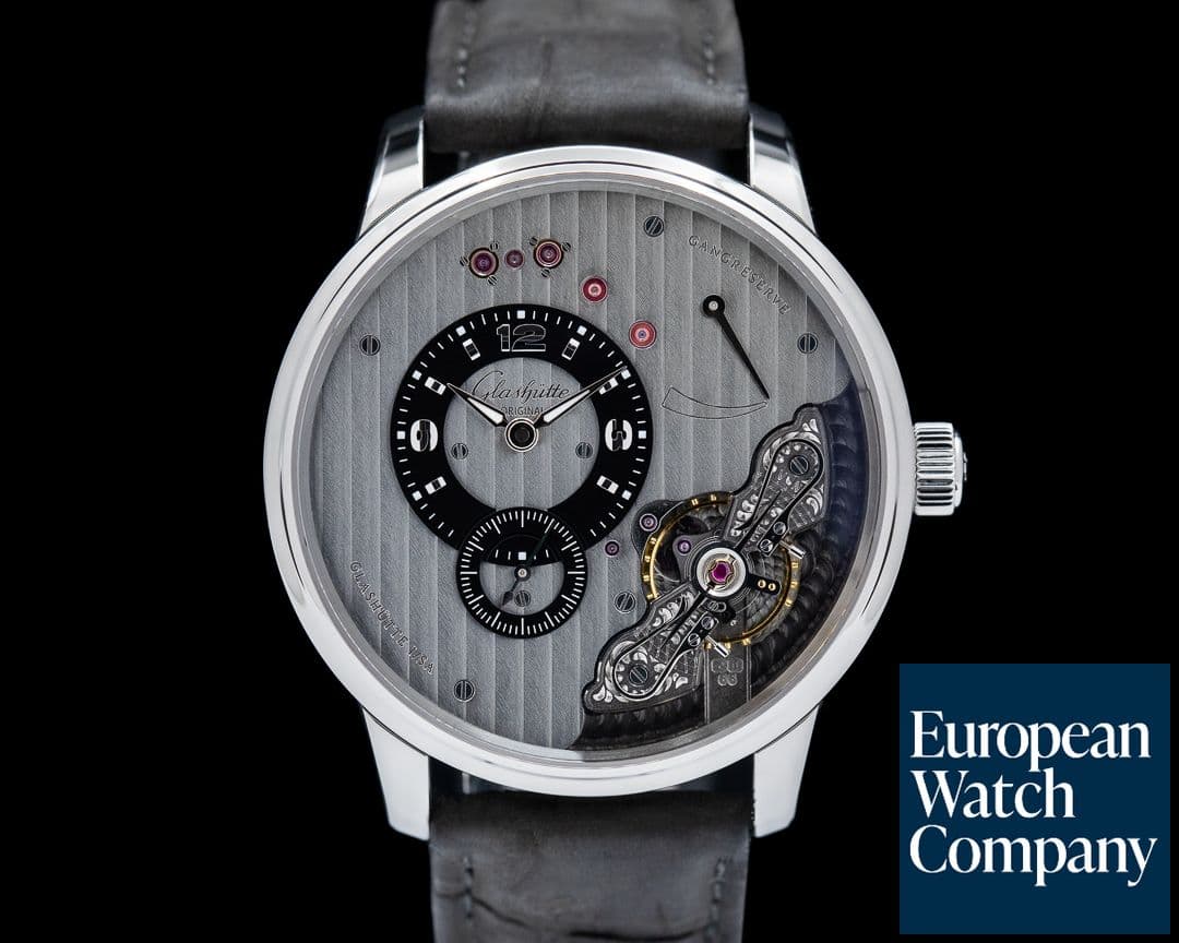 Image of Glashutte Original Panoinverse XL Steel / Grey Dial
