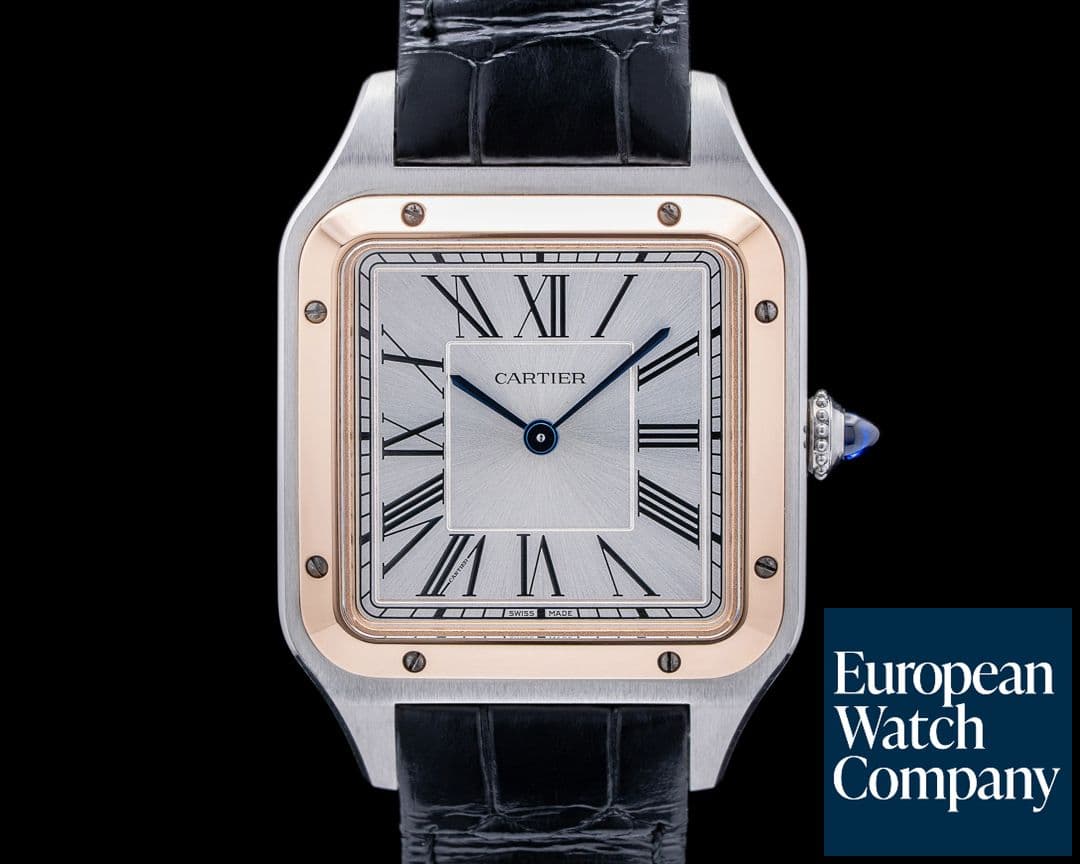 Image of Cartier Santos Dumont Steel/Rose Gold Quartz