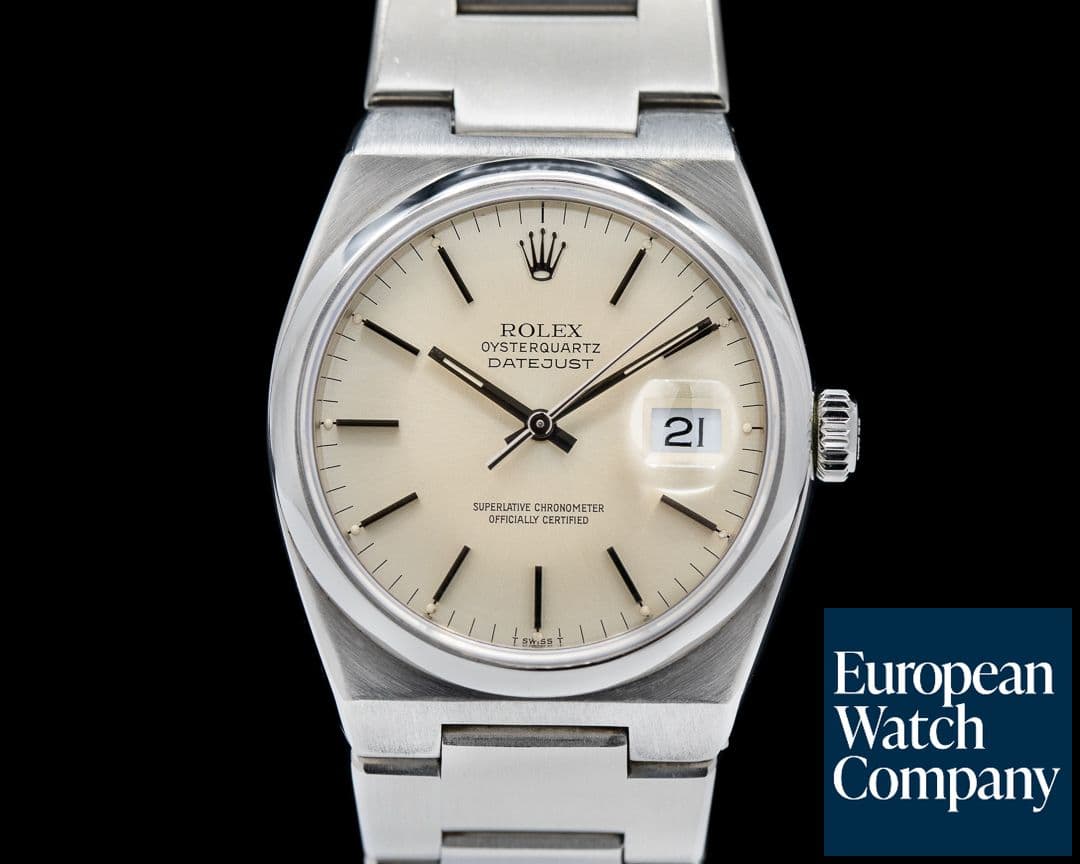 Image of Rolex OysterQuartz Datejust Silver Dial / SS FULL SET
