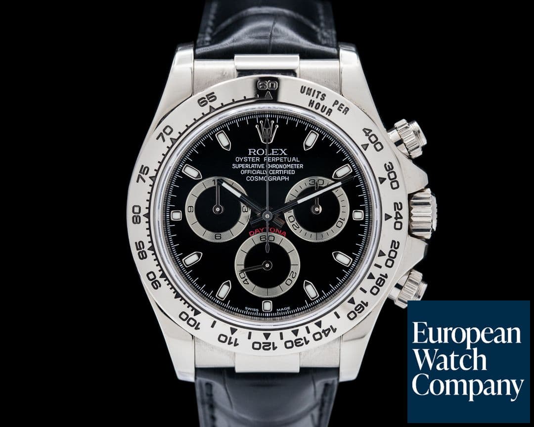 Image of Rolex Daytona 18K White Gold / Black Dial 