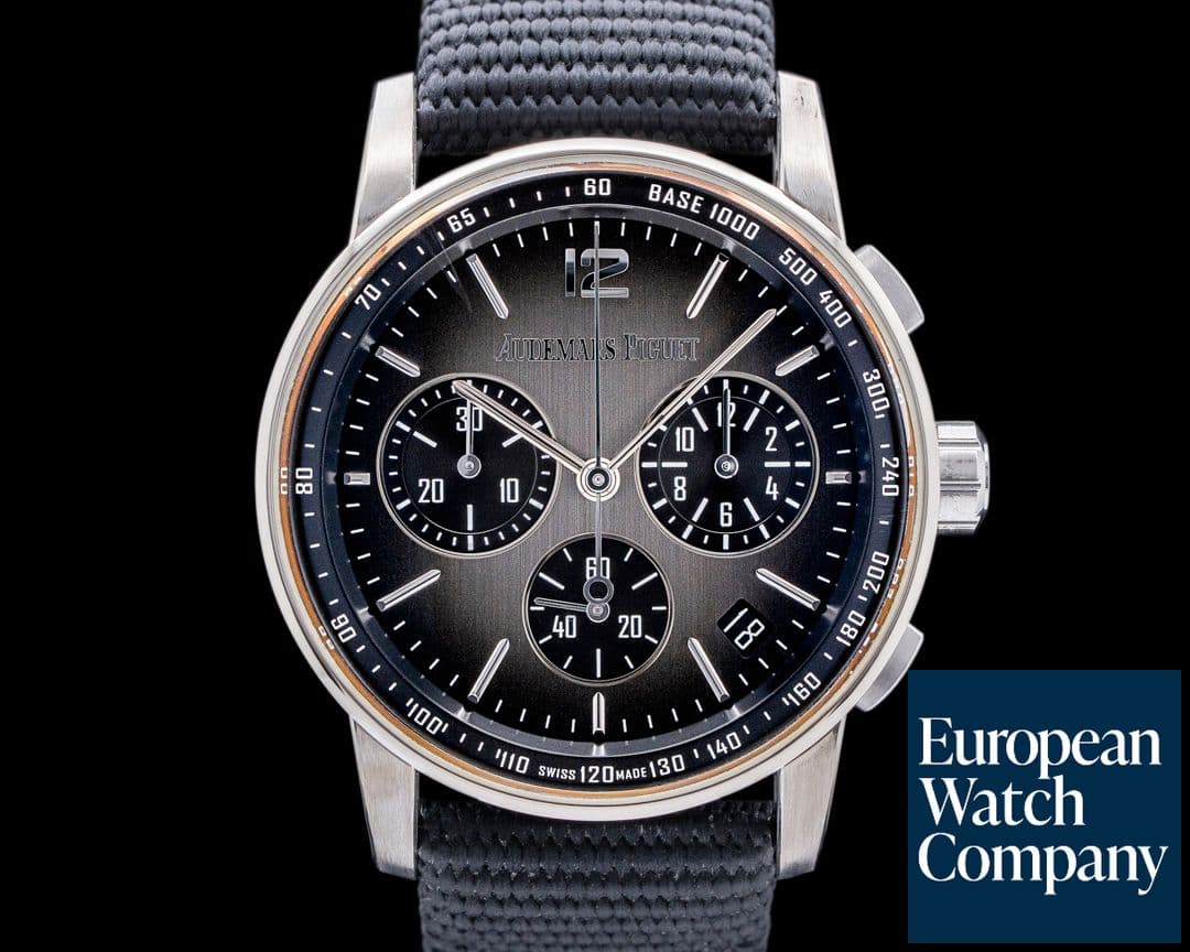 Image of Audemars Piguet Code 11:59 Chronograph 18k White Gold / Ceramic Smoked Grey Dial