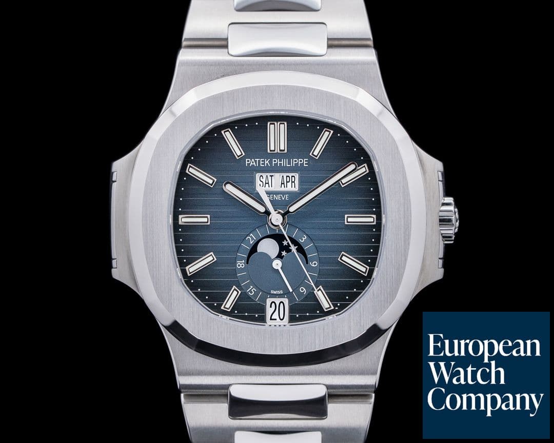 Image of Patek Philippe Nautilus Annual Calendar 5726 Moon Blue Dial SS 2022