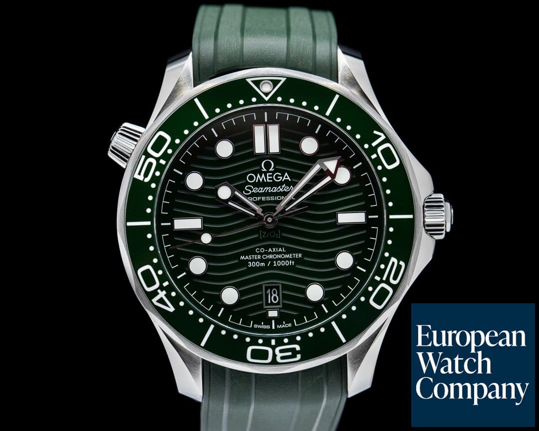 Image of Omega Seamaster Green dial Diver 300M Co-Axial Master Chronometer Ceramic 2023