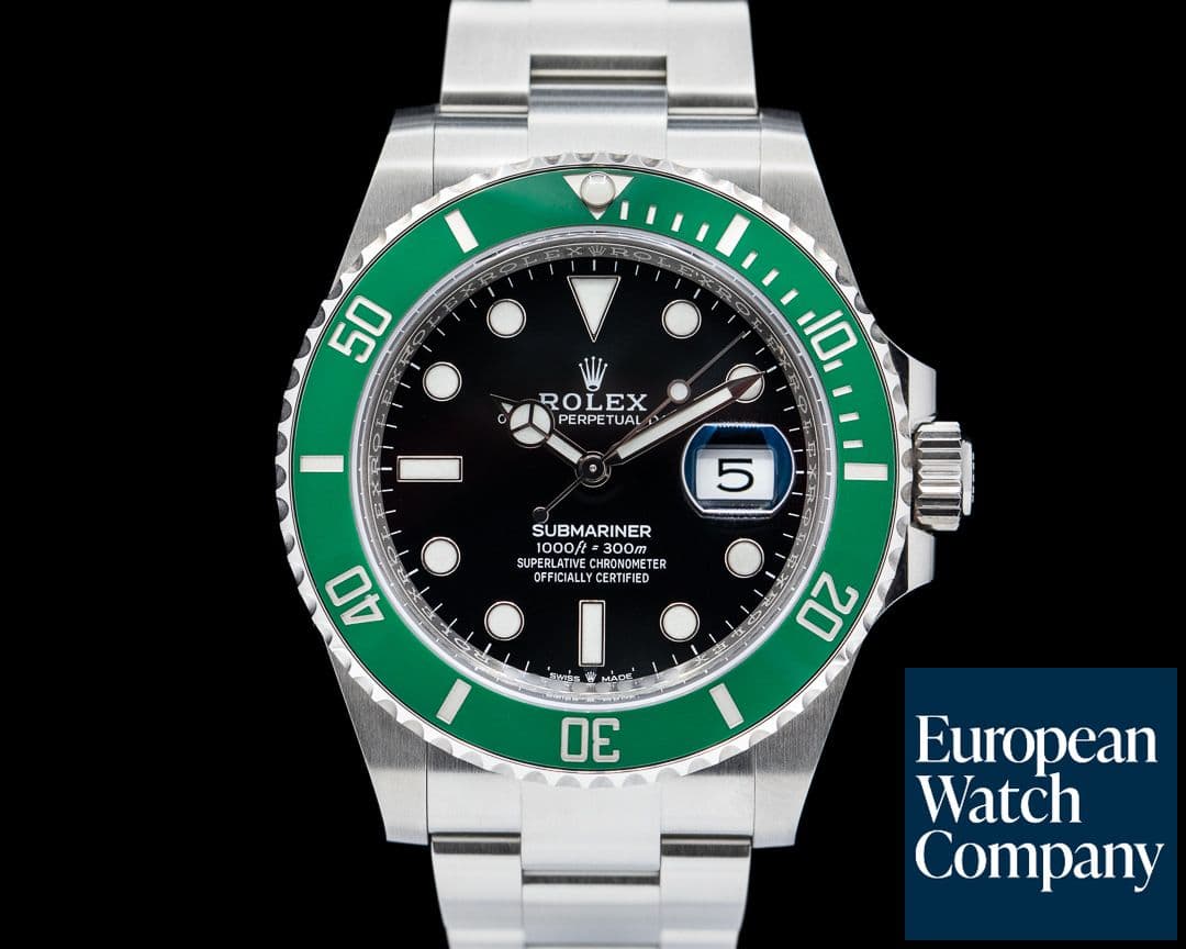 Image of Rolex Submariner Date 126610LV Kermit GREEN Ceramic Bezel 41MM