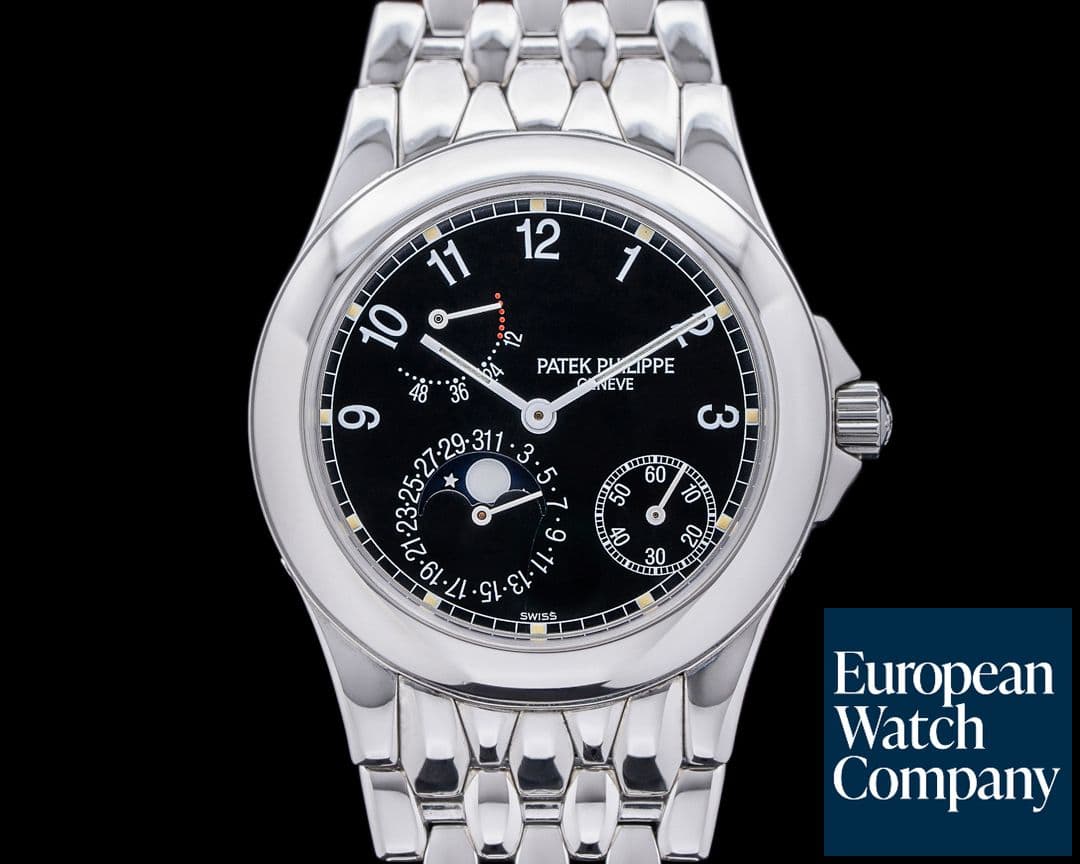Image of Patek Philippe Power Reserve Moon 5085 Phase Black Dial SS