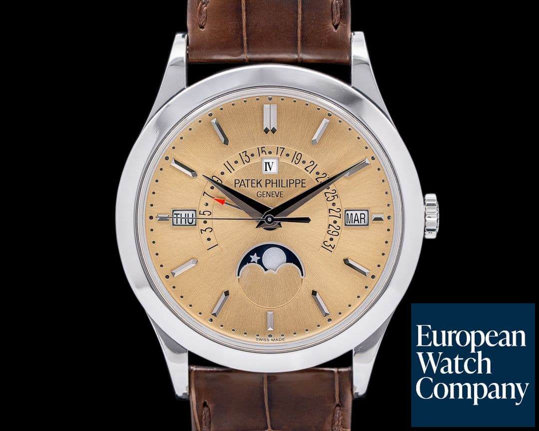 Image of Patek Philippe Retrograde Perpetual Calendar Platinum Bronze Dial RARE