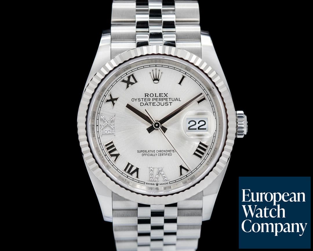 Image of Rolex Datejust Silver Diamond Dial / Jubilee 2024 UNWORN