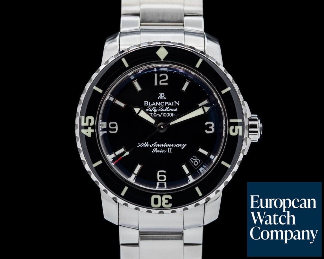 Image of Blancpain Fifty Fathoms 50th Anniversary series II SS LIMITED RARE