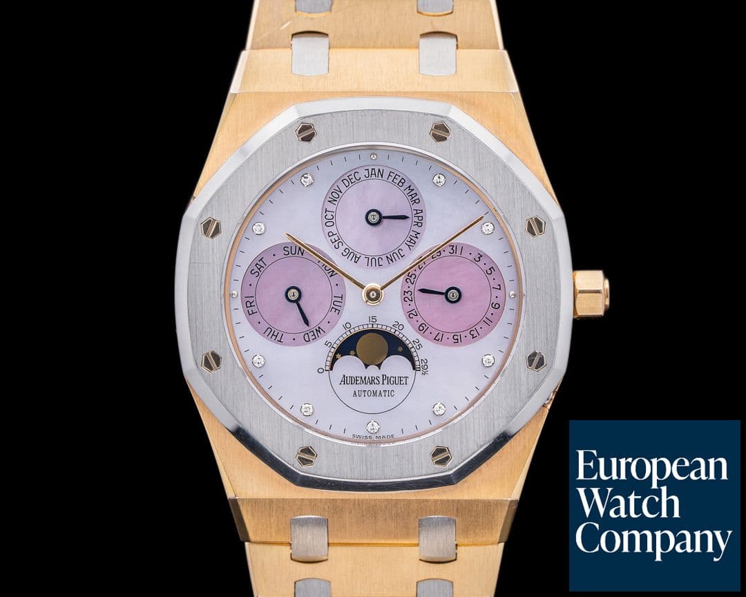 Image of Audemars Piguet Royal Oak Perpetual 25686RP Platinum / 18K Rose Pink MOP RARE