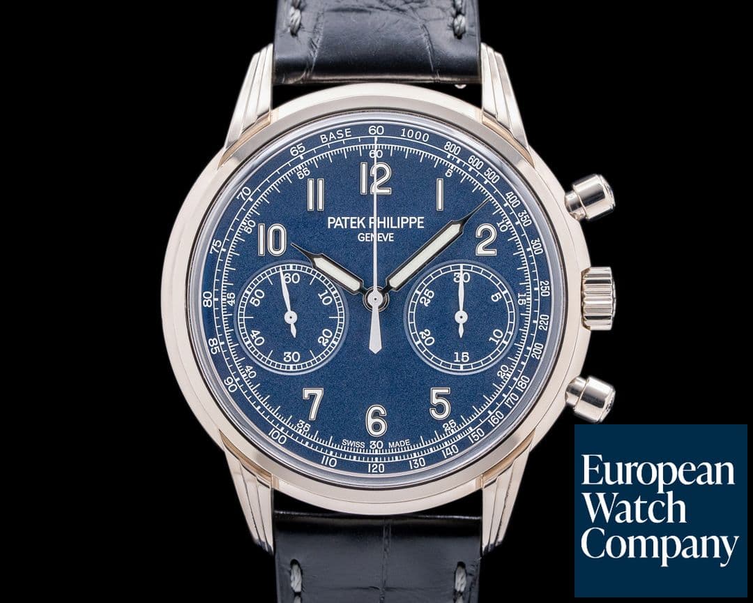 Image of Patek Philippe Chronograph 5172G 18K White Gold Blue Dial