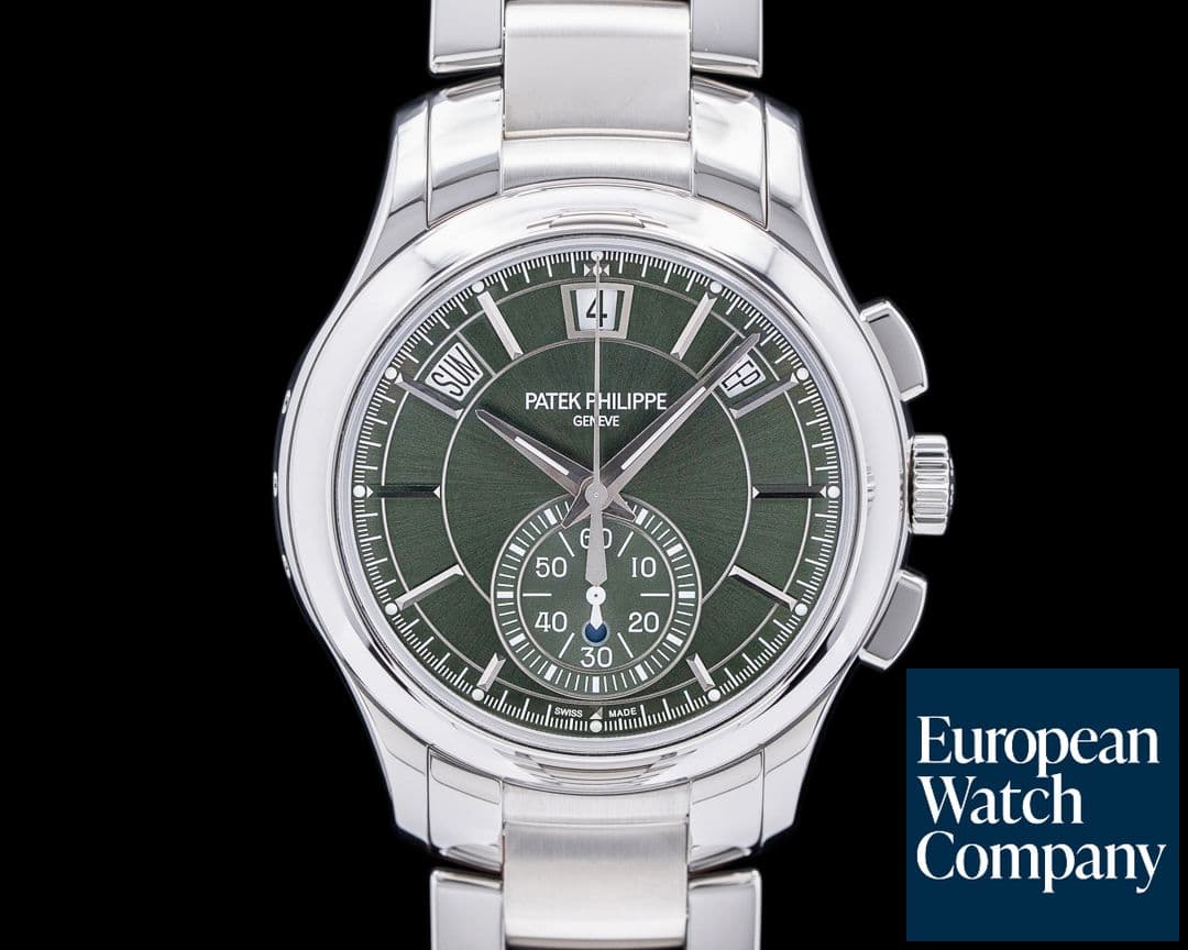 Image of Patek Philippe 5905/1A Chronograph Annual Calendar Green Dial SS 