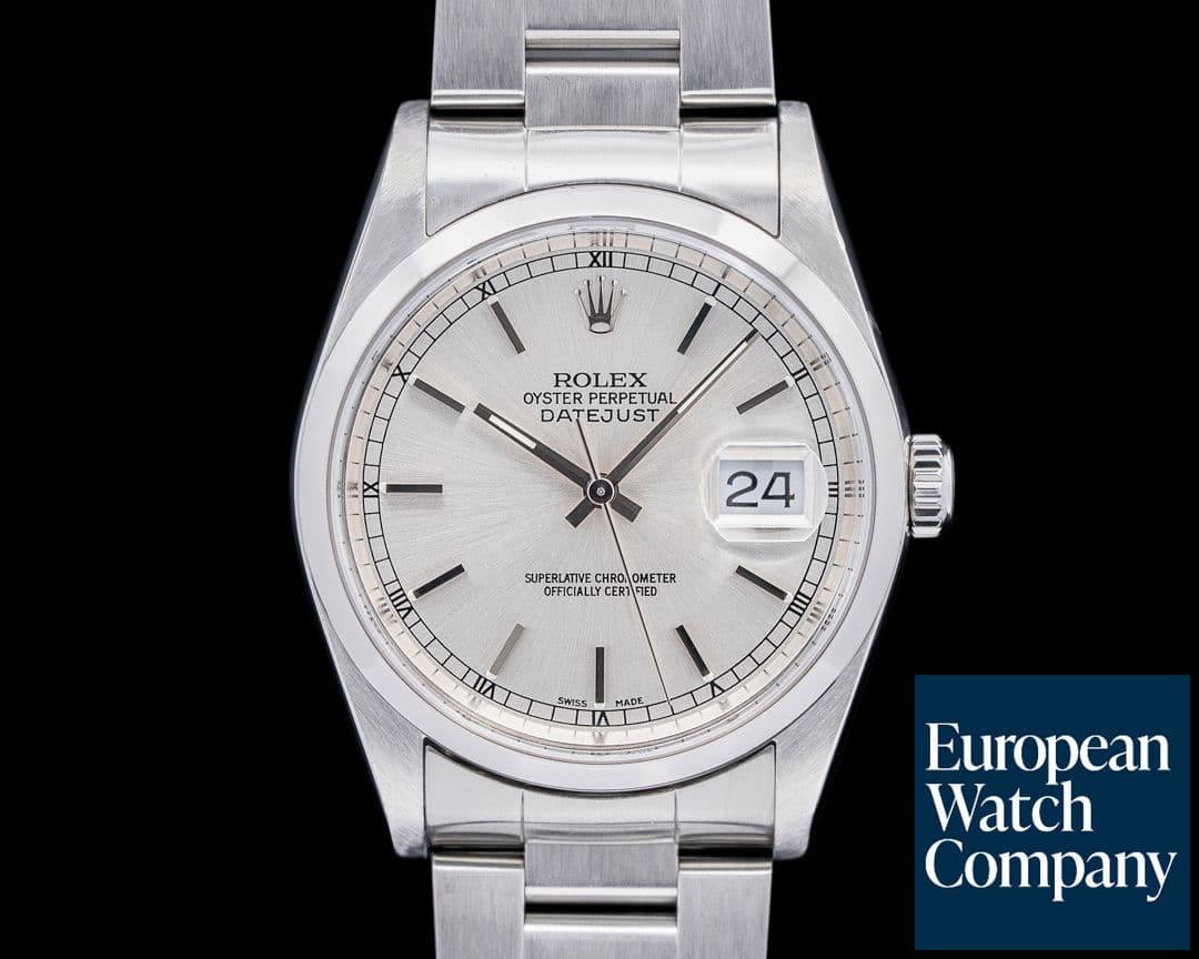 Image of Rolex Datejust Silver Stick Dial SS 