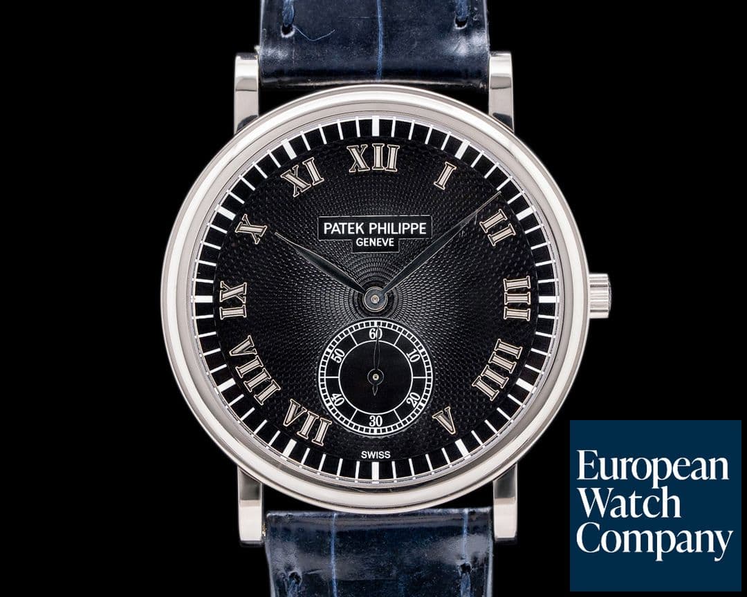 Image of Patek Philippe Calatrava 18K White Gold 5022G Black Dial 