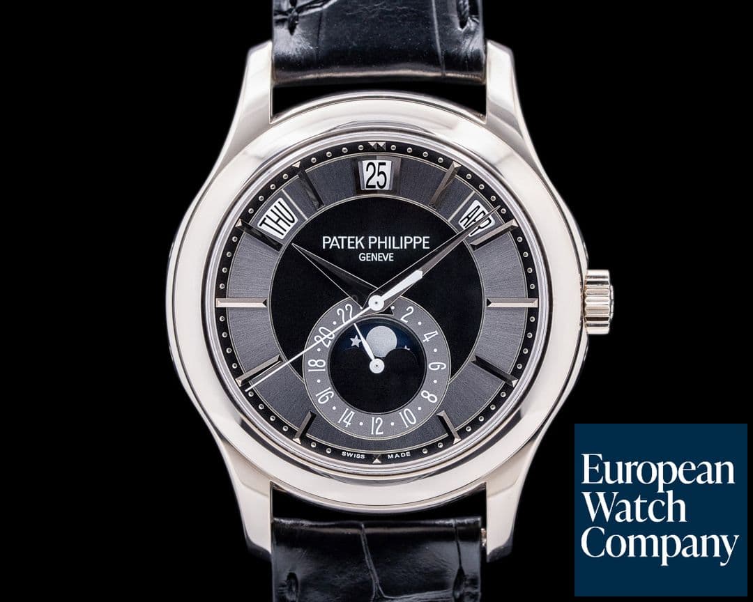 Image of Patek Philippe Annual Calendar Rhodium Dial 18K White Gold 
