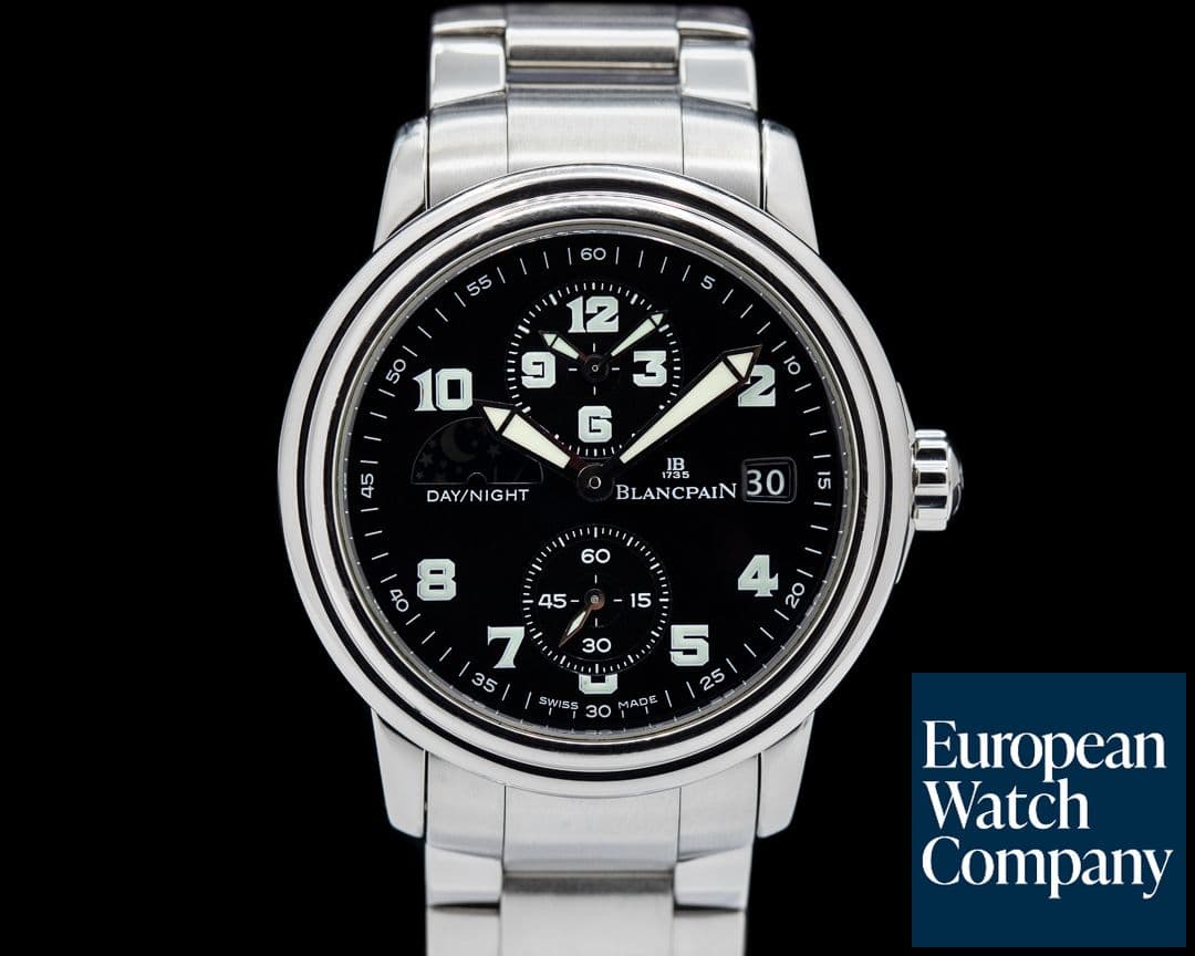 Image of Blancpain Timezone Black Military Dial SS / SS