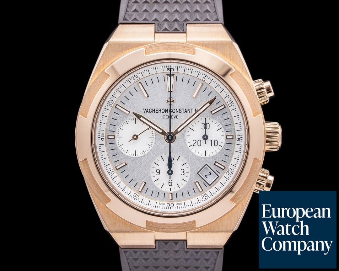 Image of Vacheron Constantin Overseas 5500V/000R Chronograph Silver Dial 18k Rose Gold