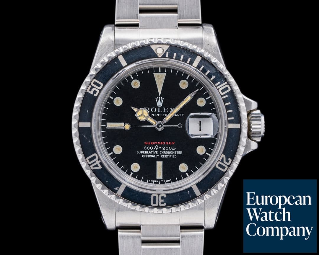 Image of Rolex Submariner 1680 RED MK V Circa 1971 SS 