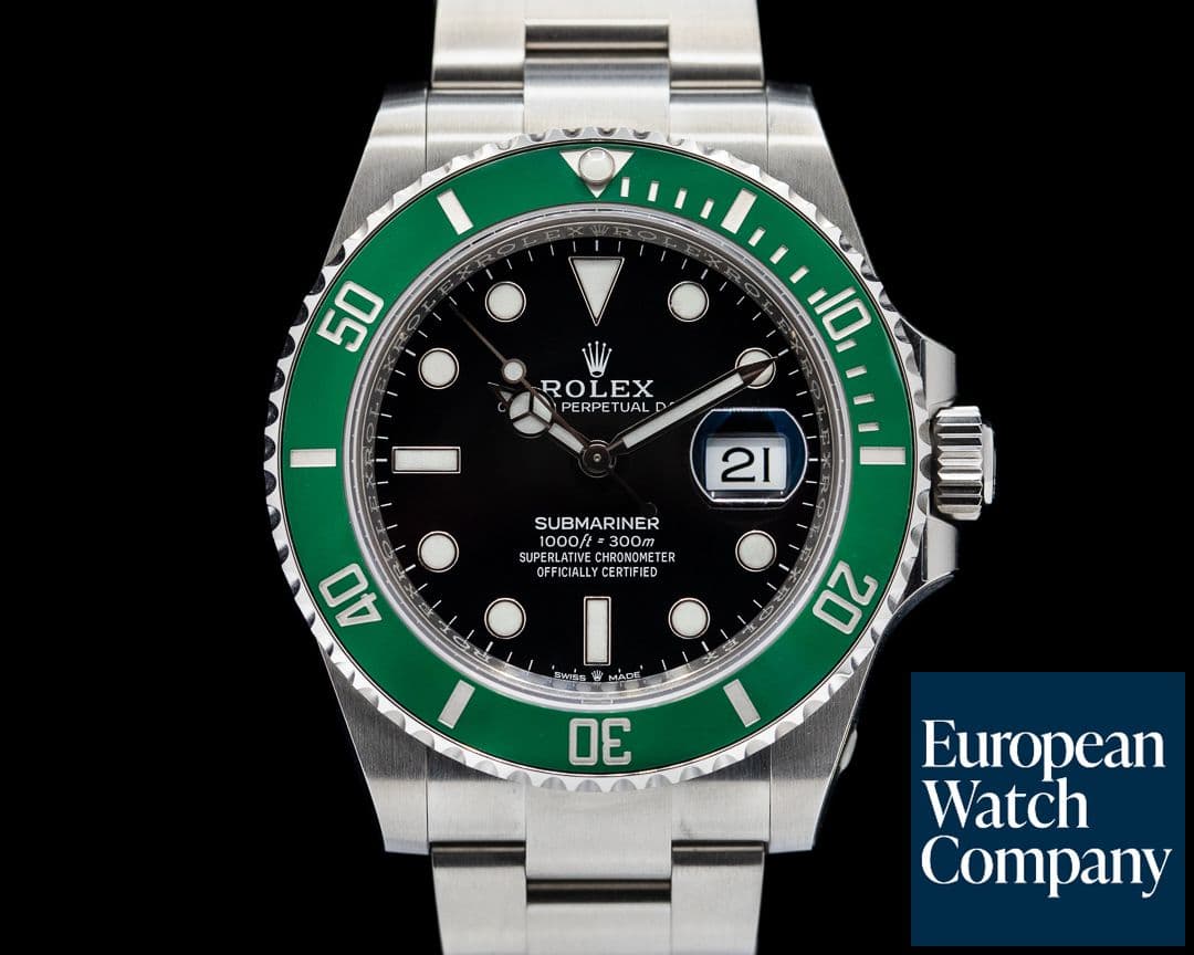 Image of Rolex Submariner Date 126610LV Kermit GREEN Ceramic Bezel 41MM