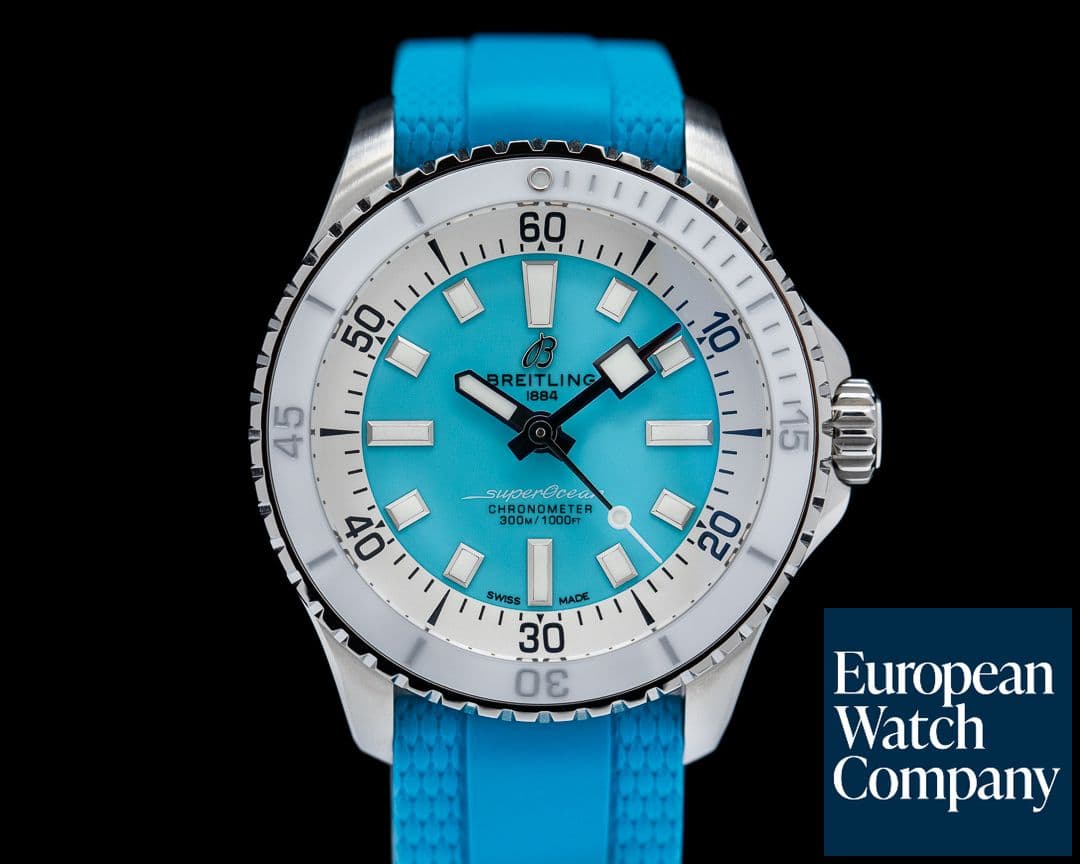 Image of Breitling SuperOcean 36 Turquoise Dial UNWORN 