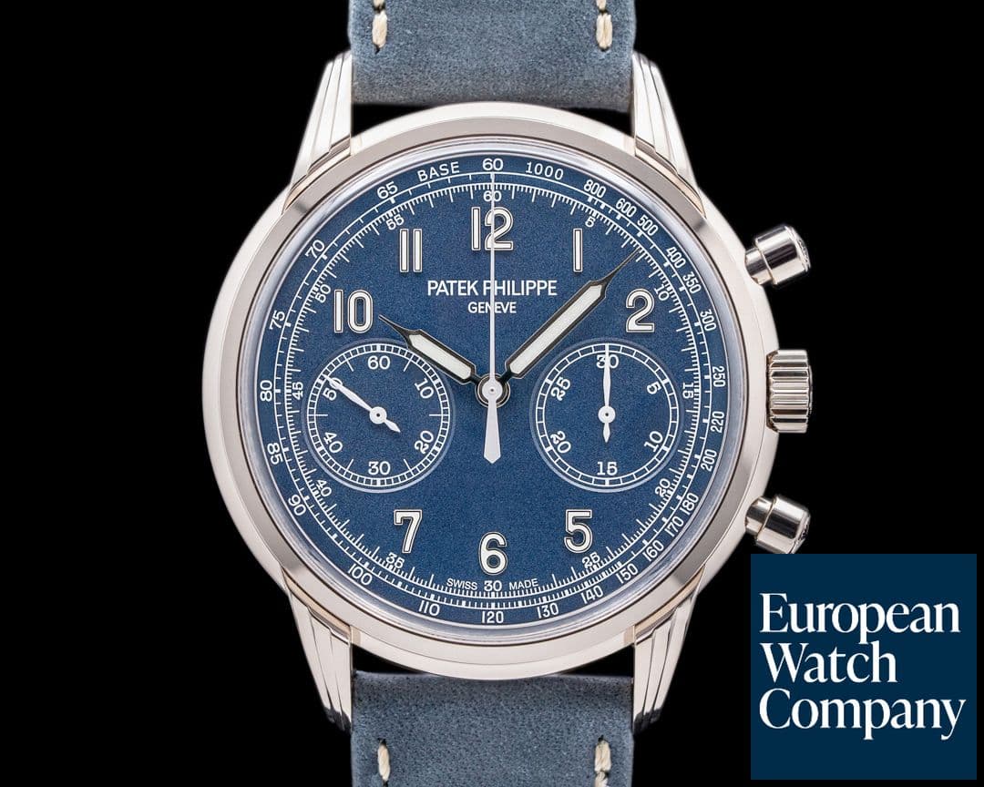 Image of Patek Philippe Chronograph 5172G 18K White Gold Blue Dial