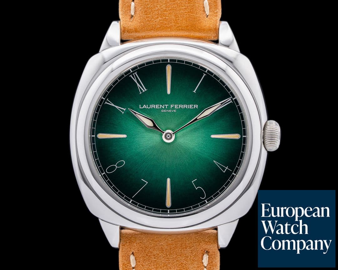 Image of Laurent Ferrier Galet Micro Rotor Square SS California Dial Green LIMITED 