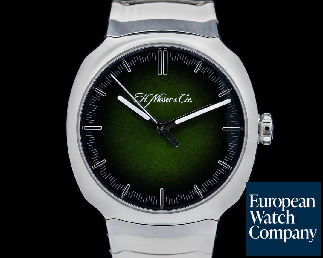 Image of H. Moser and Cie. Moser Streamliner Centre Seconds Green Dial