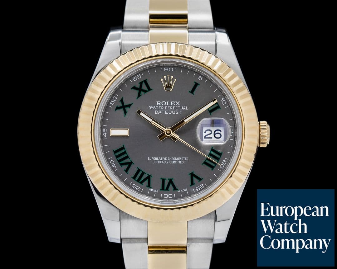Image of Rolex Datejust II Grey Dial/Wimbledon  18K / SS 