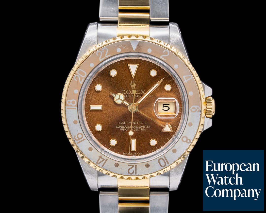 Image of Rolex GMT Master II Root Beer Dial 18K / SS