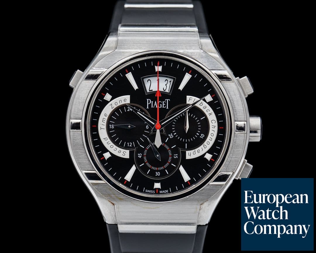 Image of Piaget Polo FortyFive Flyback Chronograph GMT Titanium