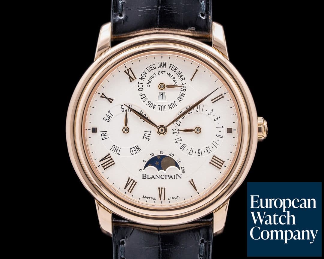 Image of Blancpain Villeret Perpetual Calendar 18K Rose Gold Full Set