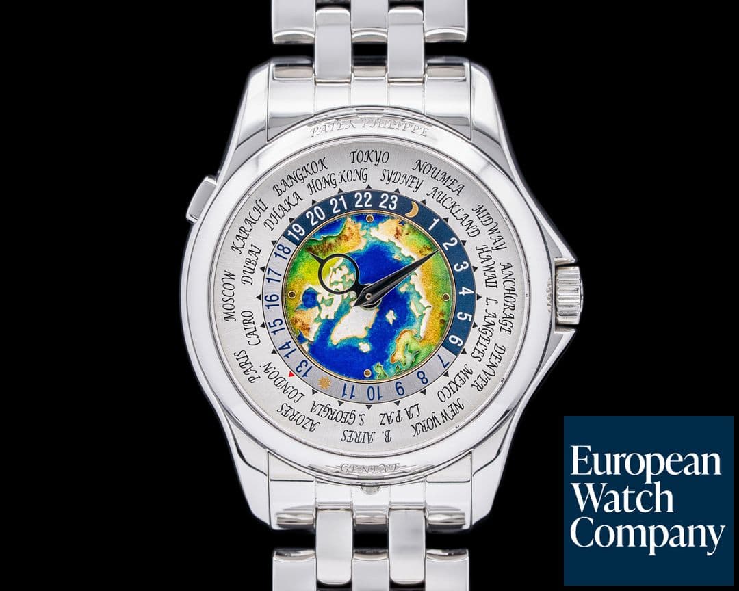 Image of Patek Philippe World Time 5131P Enamel Dial Platinum DISCONTINUED