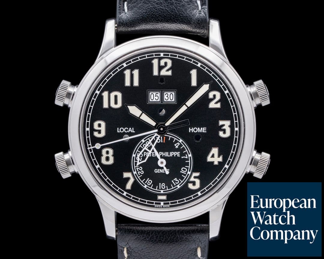 Image of Patek Philippe Calatrava 5520P Pilot Travel Time 24 Hour Alarm