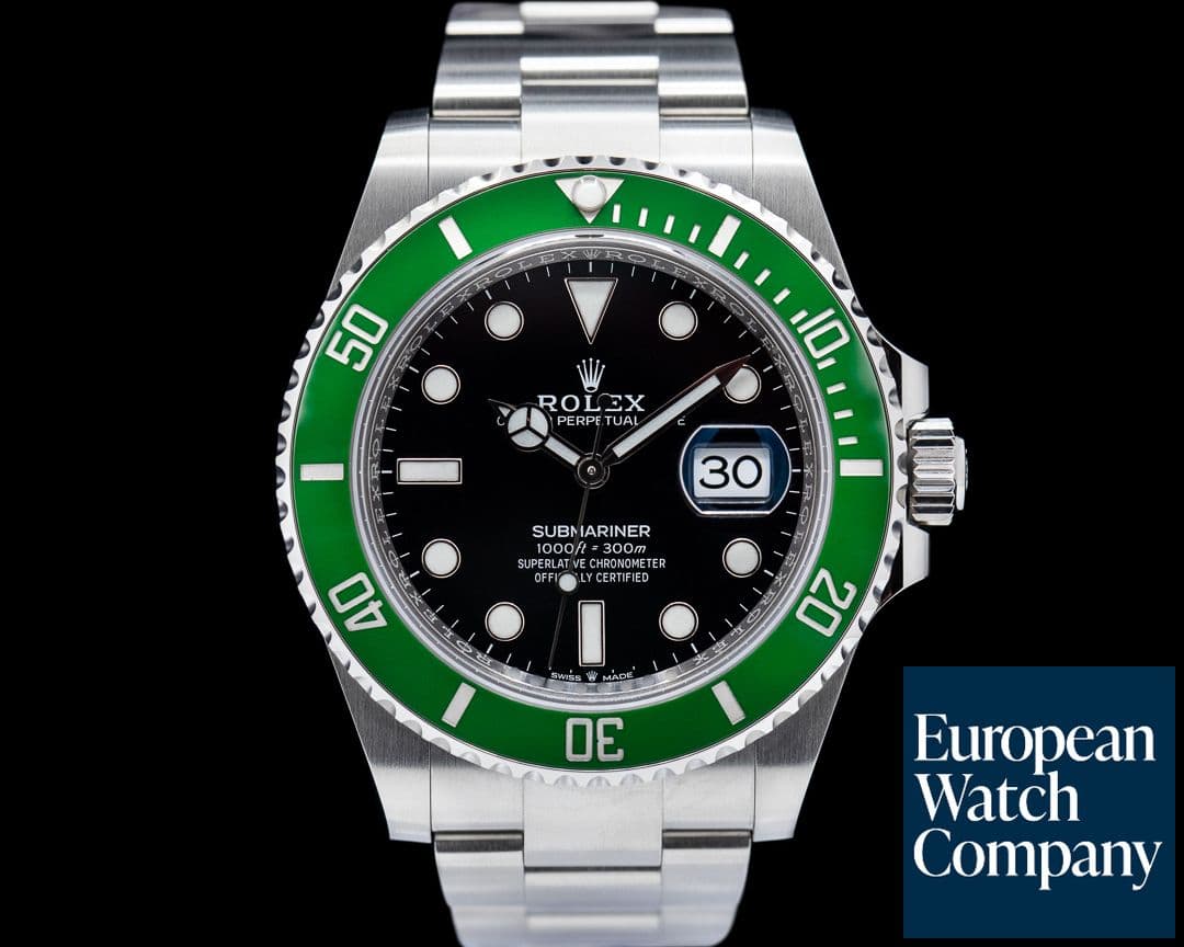 Image of Rolex Submariner Date 126610LV Kermit GREEN Ceramic Bezel 41MM UNWORN