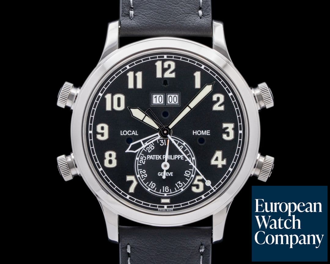 Image of Patek Philippe Calatrava 5520P Pilot Travel Time 24 Hour Alarm