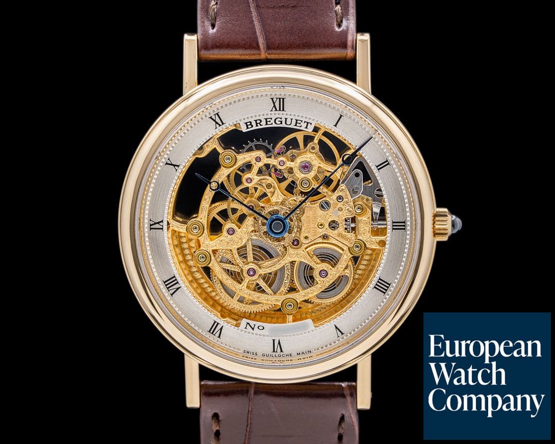 Image of Breguet Ultra Slim Skeleton Dial Jubilee YG RARE