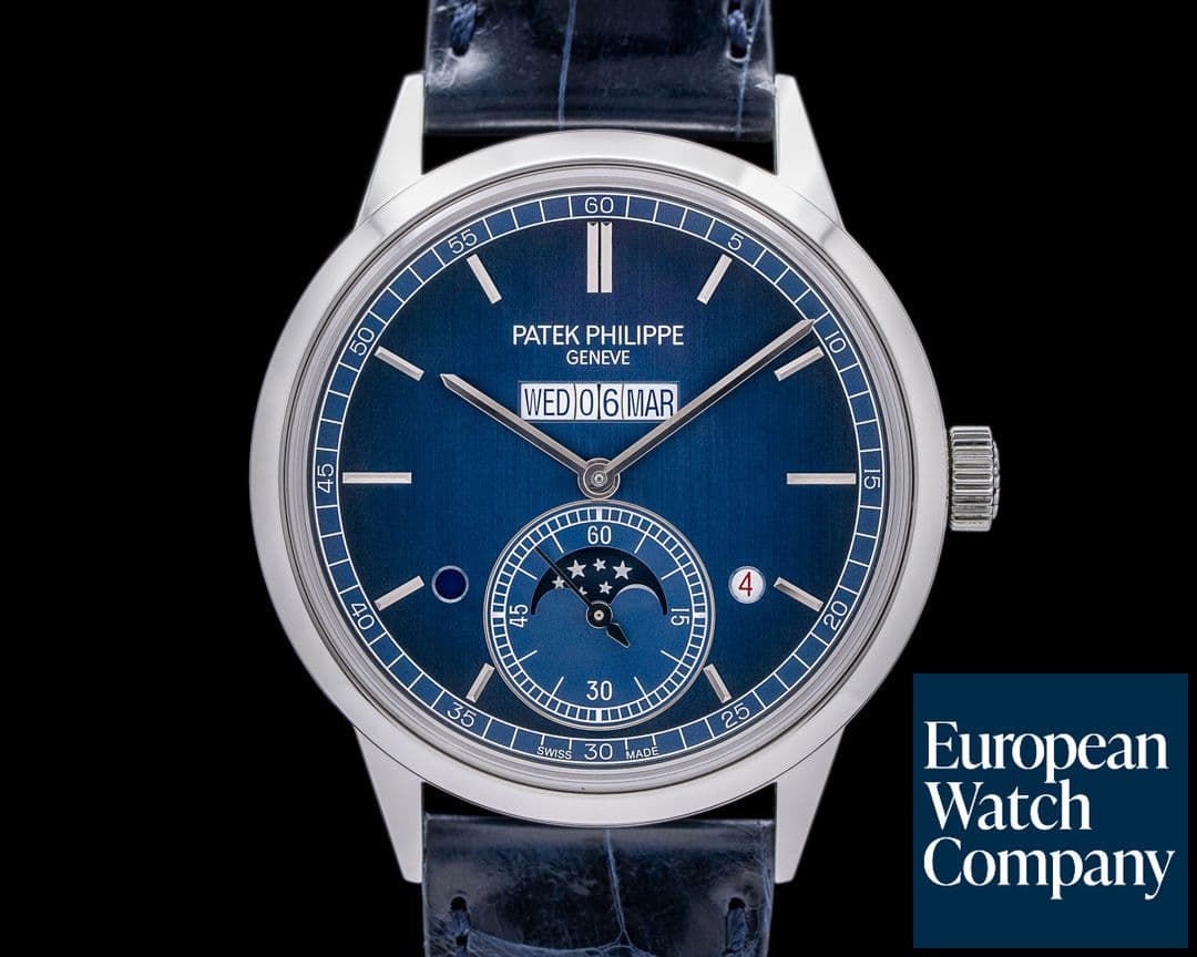 Image of Patek Philippe 5236P In Line Perpetual Calendar Platinum Blue Dial 2022