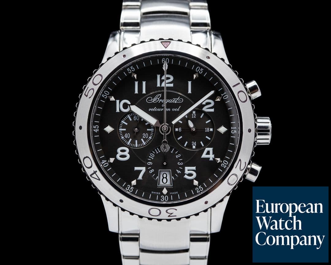 Image of Breguet Type XXI Flyback SS Grey Dial 
