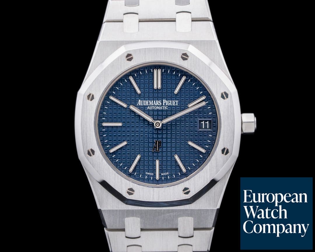 Image of Audemars Piguet Royal Oak Extra Thin Blue Dial SS 15202ST 