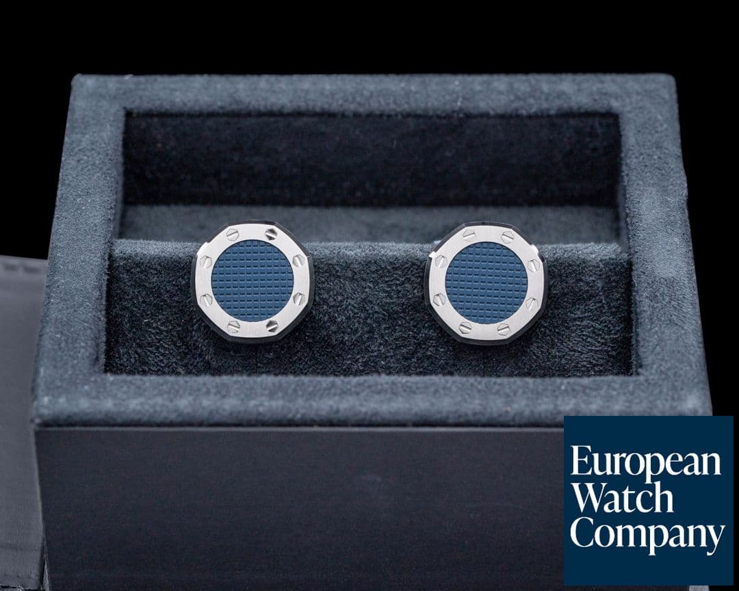 Image of Audemars Piguet Audemars Piguet Cufflinks SS + Blue