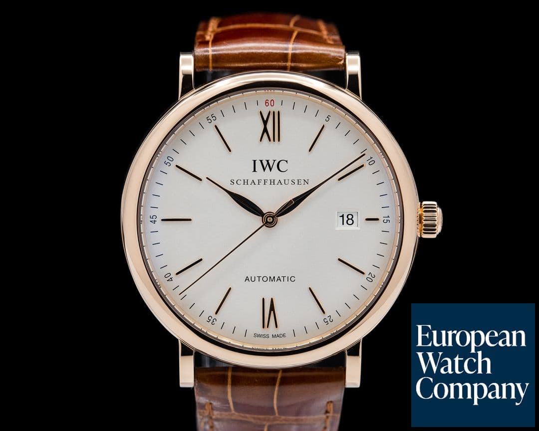 Image of IWC Portofino Automatic 18k RG Silver Dial 